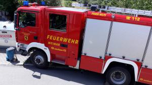 Die Feuerwehren Ehringsdorf und Taubach waren mit vor Ort